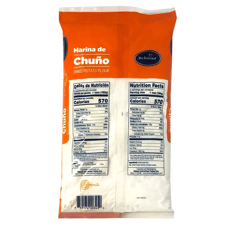 Belmont Harina De Chuño (Dried Potato Flour) Single Bag 15oz