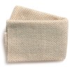 Sasawashi Mesh Exfoliating Shower Towel – Gentle Body Scrub, Taupe