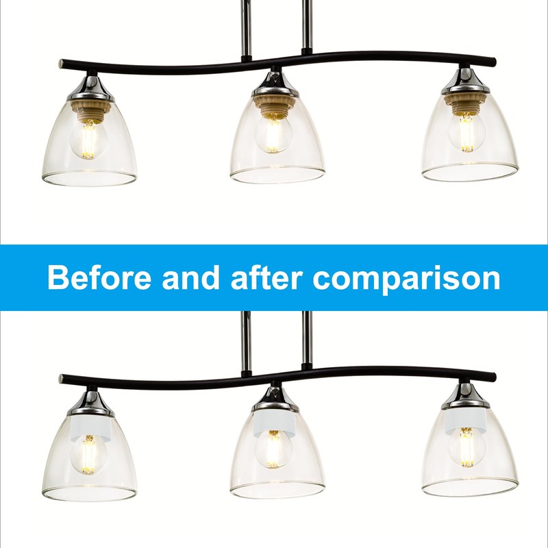 PATIKIL Light Socket Shade Ring, 4pcs E26 E27 Medium Base
