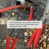 sourcing map Split Wire Loom Tubing PE Corrugated Pipe Conduit