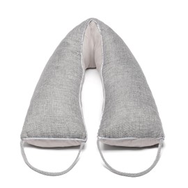 Weighted Door Draft Stopper 36 inch, Linen Weighted Under Door Draft, Noise, Cold Air, Dust Stopper, Seal, Energy Saving, Elegant (1, Grey 36 Inch)