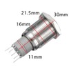 Mintice™ 16 mm Car Toggle Switch Rocker Switch Push Button