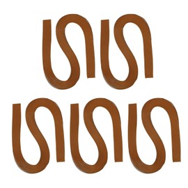 PATIKIL 600pcs Quilling Strips Paper 3/16"(5mm) 21"(54cm) Origami Paper Quilling Strip for Art DIY Hand Craft Christmas, Brown