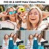 Digital Camera, FHD 4K 44MP Digital Camera, 16X Digital Zoom,