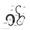GEAR AID HEROCLIP Carabiner Clip and Hook (Large) for Camping,