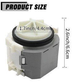 Hoypeyfiy 631200 Dishwasher Drain Pump Replacement for Bosch Super Silence Replacement for Siemens iQ100 iQ300 iQ500 iQ700 Replaces 00631200 441851