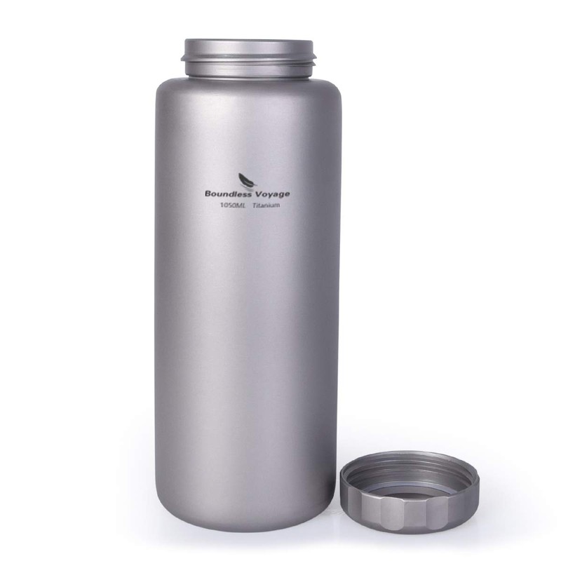 Boundless Voyage 1050ml Pure Titanium Bottle, Wide Mouth, Large Capacity,