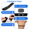 2 Pack Heart Rate Monitor Chest Strap Replacement, Adjustable Heart