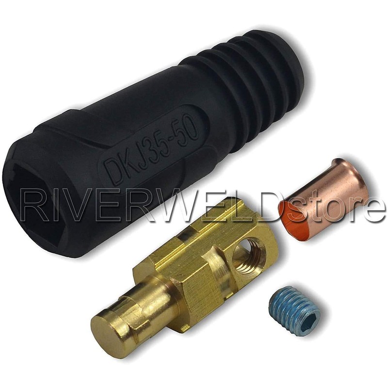 RIVERWELD TIG Welding Cable Panel Connector Plug & Socket Set