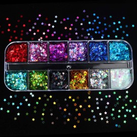 Molde epoxi de resina fluorescente, para relleno de joyas, brillo en la oscuridad, holográfico, purpurina