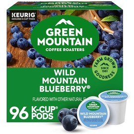 Green Mountain Coffee Roasters Wild Mountain Blueberry Keurig Single-Serve K-Cup pods, Light Roast Coffee, 96 Count