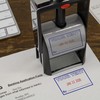 MaxMark Heavy Duty Self Inking Date Stamp with Phrase E-Mailed
