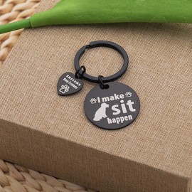 Dog Trainer Appreciation Gifts for Women Men Inspirational Keychain Gifts for Dog Coach Dog Walker Birthday Christmas Gifts for Dad Mom Grandpa Grandma Dog Lovers Dog Owner