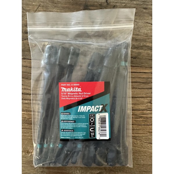 Makita 5/16" Magnetic Nut Driver 10 CT A-99465