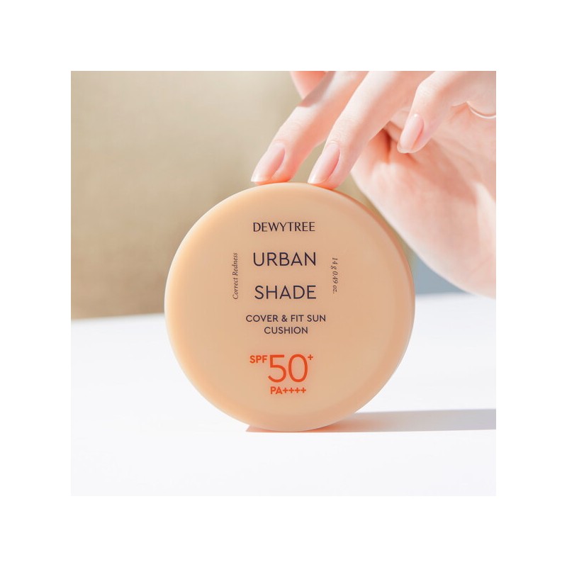 Duetree 듀이트리 어반쉐이드 파데프리 커버앤핏 선쿠션 본품 14g 2개 (잡티