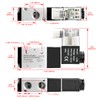Heschen Electrostatic Solenoid Valve, 3V210-08, 24VDC, 4.8W PT1/4, 3/2-Way, CE