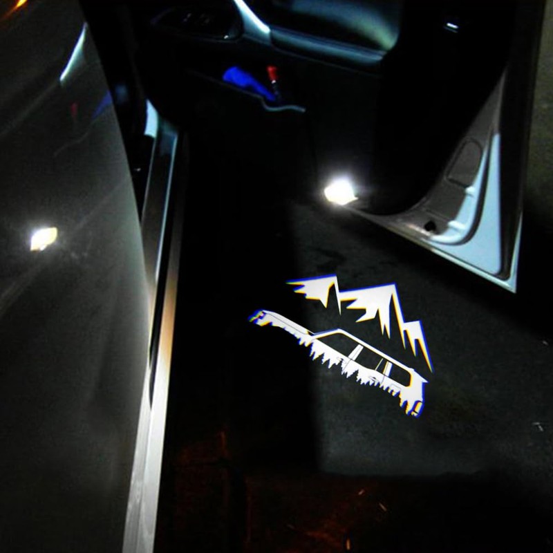 akarin 2 PCS LED Car Door Logo Lights Compatible for