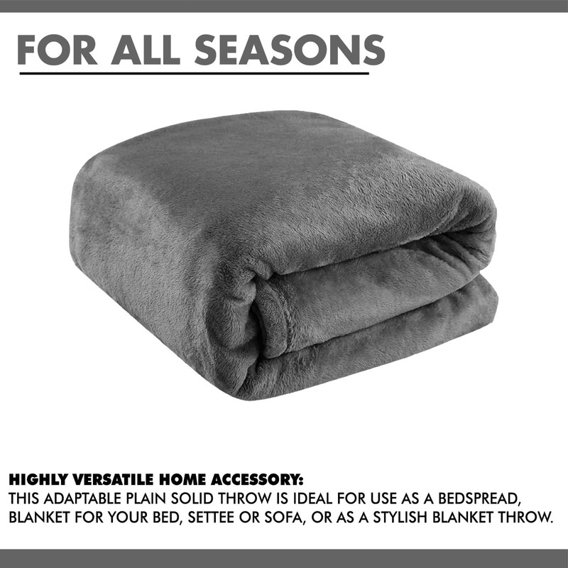 Lions Fleece Throw Blanket - 100% Polyester, Ultra Soft Faux