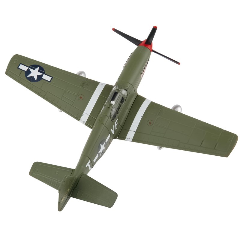 HANGHANG 1:72 Military Model Plane P-51 Mustang Alloy Fighter Plane
