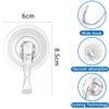 FIBOUND 6 Packs Suction Cup Hooks, Wall Suction Cups, Christmas
