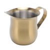 TOPINCN Gold Milk Frothing Pitcher, 304 Stainless Steel Milk Frother