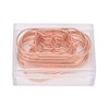 100pcs Rose Gold Star Paper Clips Slip Resistance Rust Prevention