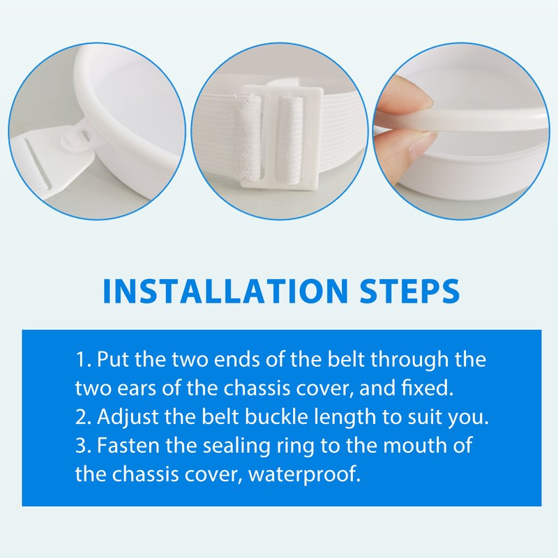 Stoma Ostomy Bath Cover Waterproof Silicone Belt Adjustable Sealed Stoma