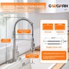 OWOFAN Kitchen Sink Faucet with Soap Dispenser, Kitchen Faucet with