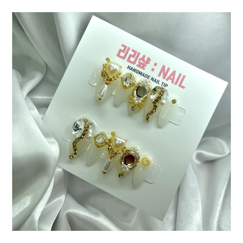Premium quality luxury gold handmade tip - Oval / 프리미엄