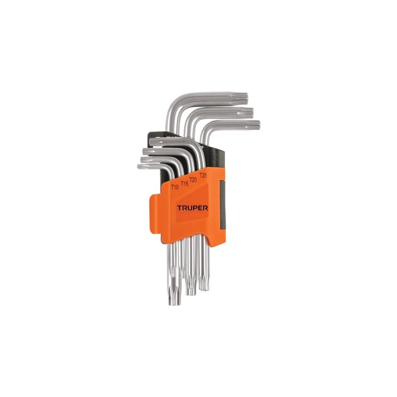 Truper TORX-7C, Juego de llaves Torx, 7 piezas con organizador