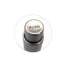 Bisetti Push Button Stainless Steel and Acrylic Salt Mill Grinder,