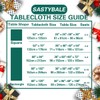 SASTYBALE Christmas Tablecloth Square 52 x 52 Inch Jacquard Elegance