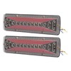 2 PCS Rear Tail Light Bar IP68 Waterproof 24V 50000H