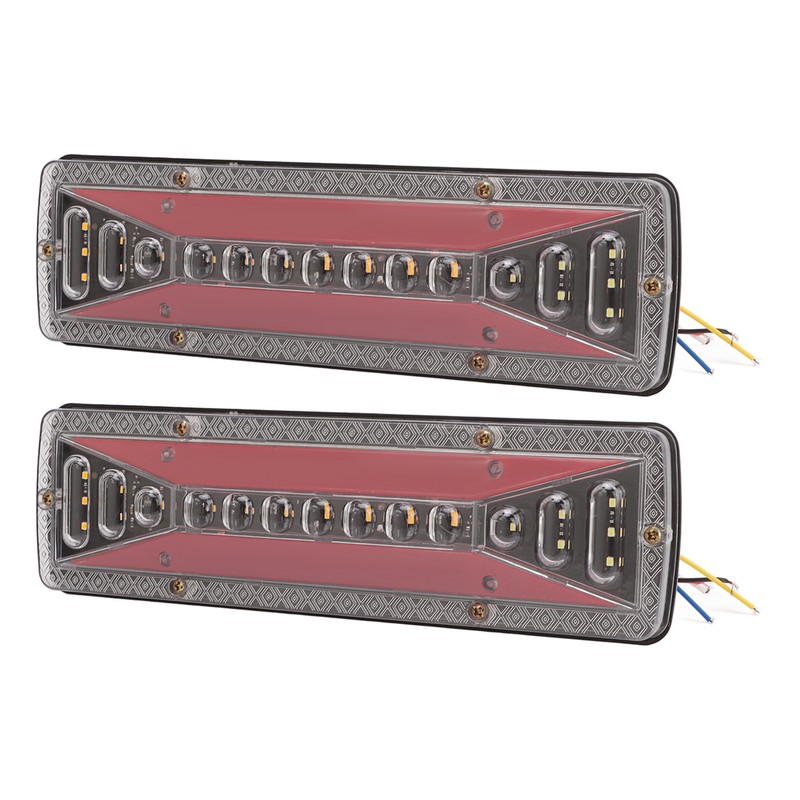 2 PCS Rear Tail Light Bar IP68 Waterproof 24V 50000H