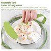 Microwave Splatter Cover for Food - Clear Microwave Splash Guard