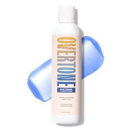 oVertone- Elimina los tonos cobrizos y neutraliza los matices amarillos con el acondicionador corrector de color Purple Toning, formulado para tonos platino a rubio claro.