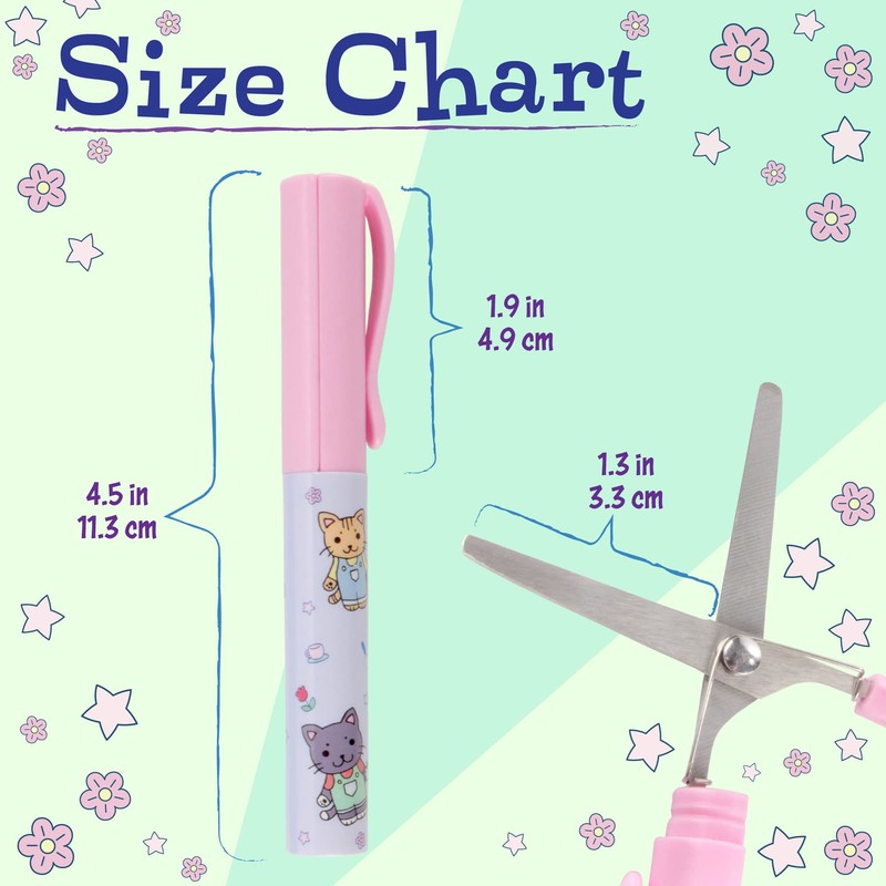 Mini Pen Portable Travel Scissors - Garden Kitty - 1