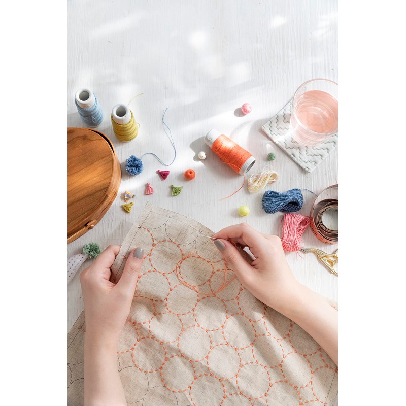 Cosmo LECIEN Hidamari Sashiko Thread, Approx. 98.8 ft (30 m),