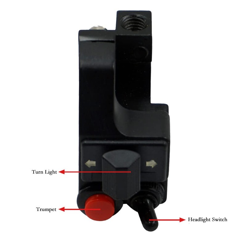 VOANZO 3 in 1 Motorcycle Switch Handlebar Switch Toggle Switch