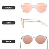 DUCO Oversized Cat Eye Sunglasses for Women Retro Round Polarized