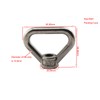 2pcs M20 304 Stainless Steel Triangular Eye Nuts High Strength