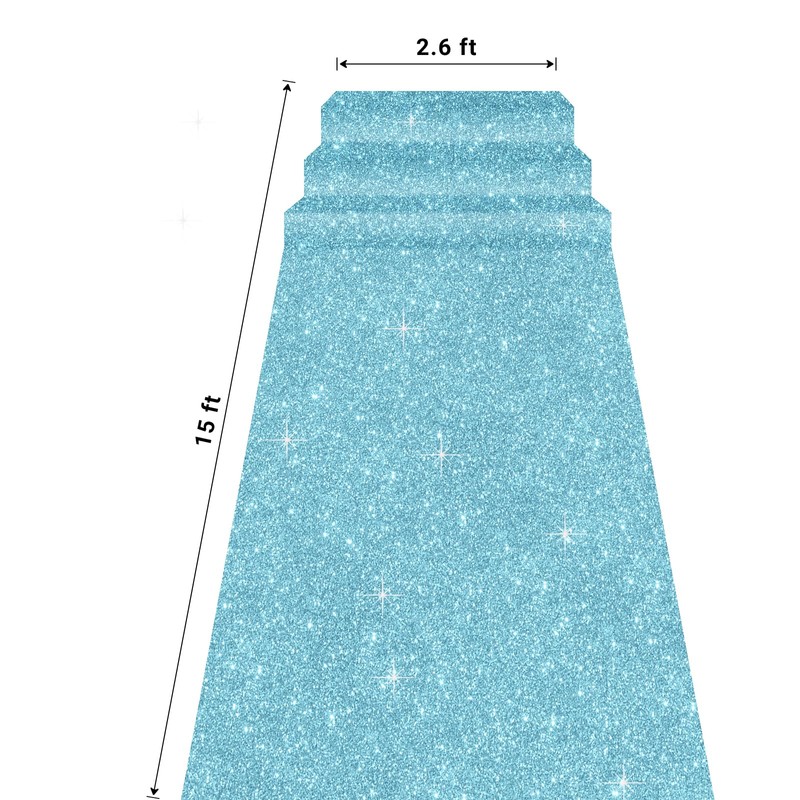Glitter Carpet Runner for Party -200 GSM Thickness Non-Woven Fabric