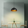 Tomshine Plug in Pendant Light, Metal Dome Hanging Pendant Light