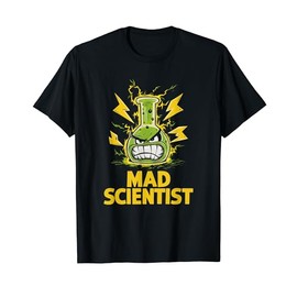 Mad Scientist Kids Youth Adult Science Teacher Chemistry T-Shirt