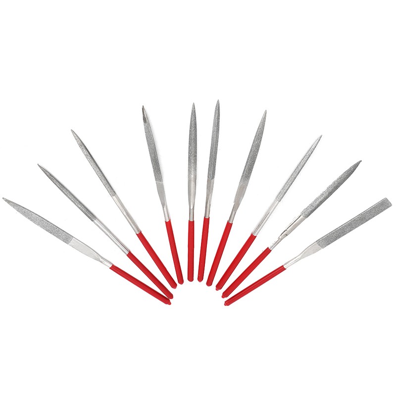 10Pcs Electroplating Shaping File Kit Hand Tools for Woodwork Metal