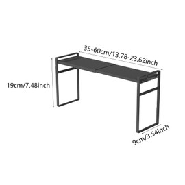 Harilla Badezimmer Organizer Arbeitsplatte Kosmetische Aufbewahrungsregal kreative Hautpflege Aufbewahrungsbox für Tischschlafzimmer Organisation Dekorationen, Schwarz