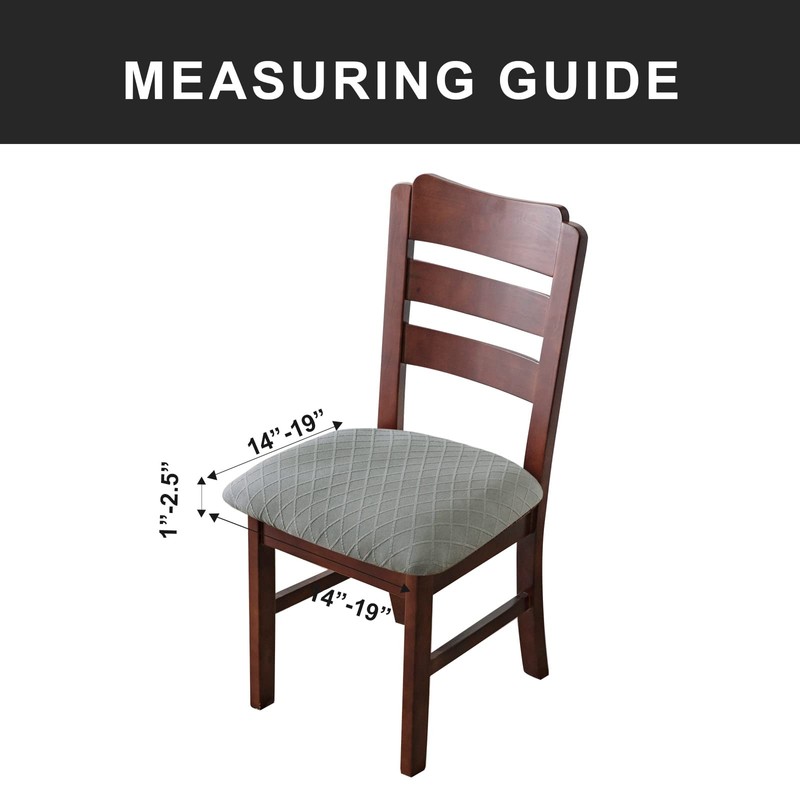 Genina Waterproof Seat Covers for Dining Room Chairs Covers Dining