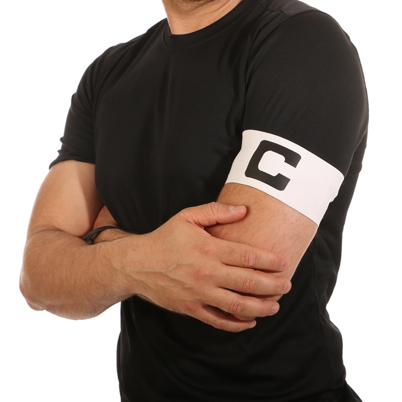 WISEPLAYERFC Football Captain's Armband - 2 Captain's Bands in White