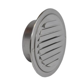 SYSTERM Slat Grille Polished Stainless Steel Weather Protection Grille Ventilation Grille DN - (100 mm)