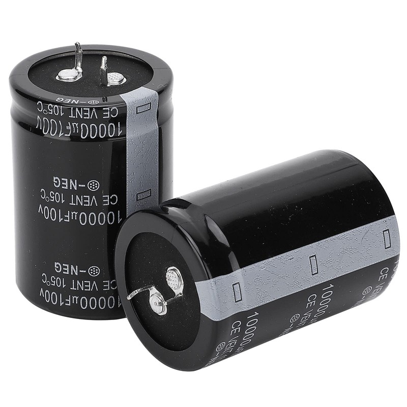 2Pcs 10000Uf Electrolytic Capacitor,100V Electrolytic Capacitor 105℃ 35X50Mm,High Precision and